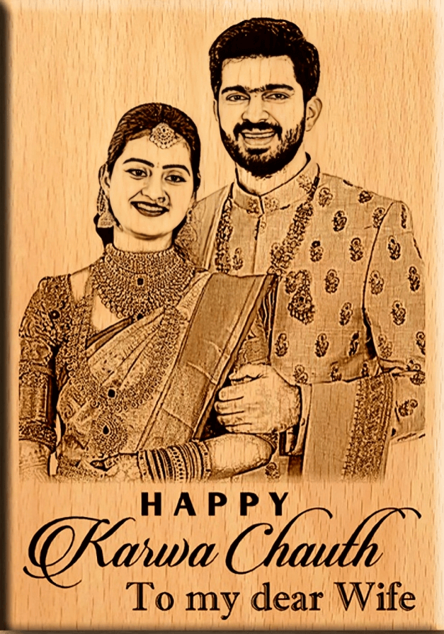 Giftanna Unique personalized engraved karwa chauth gift for wife